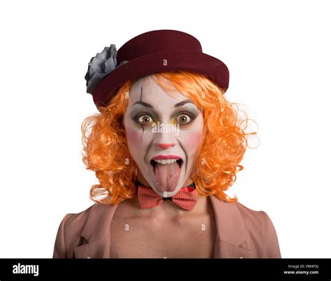 long tongued clown girl.